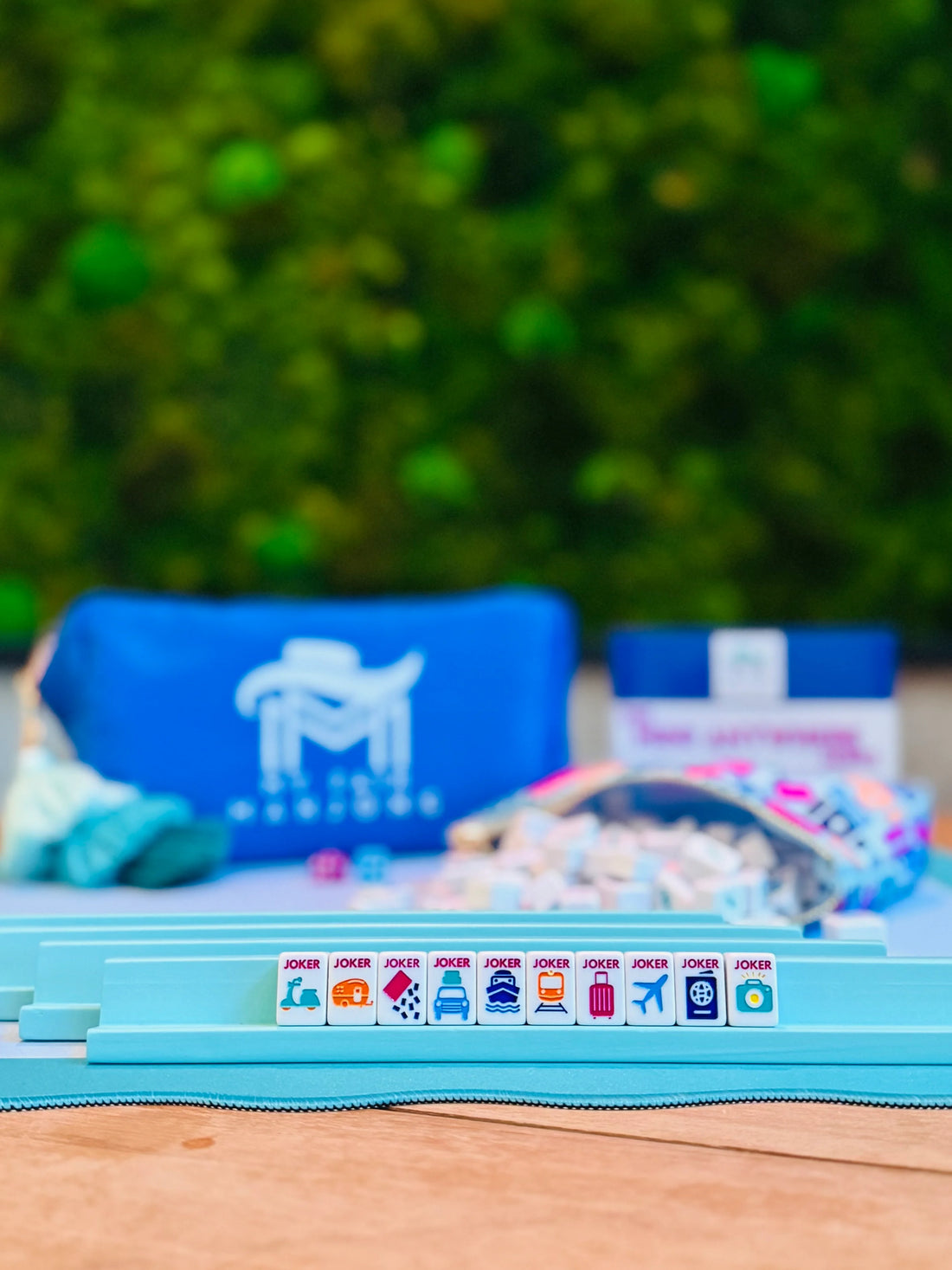 Mini Travel Anywhere White Mahjong Set