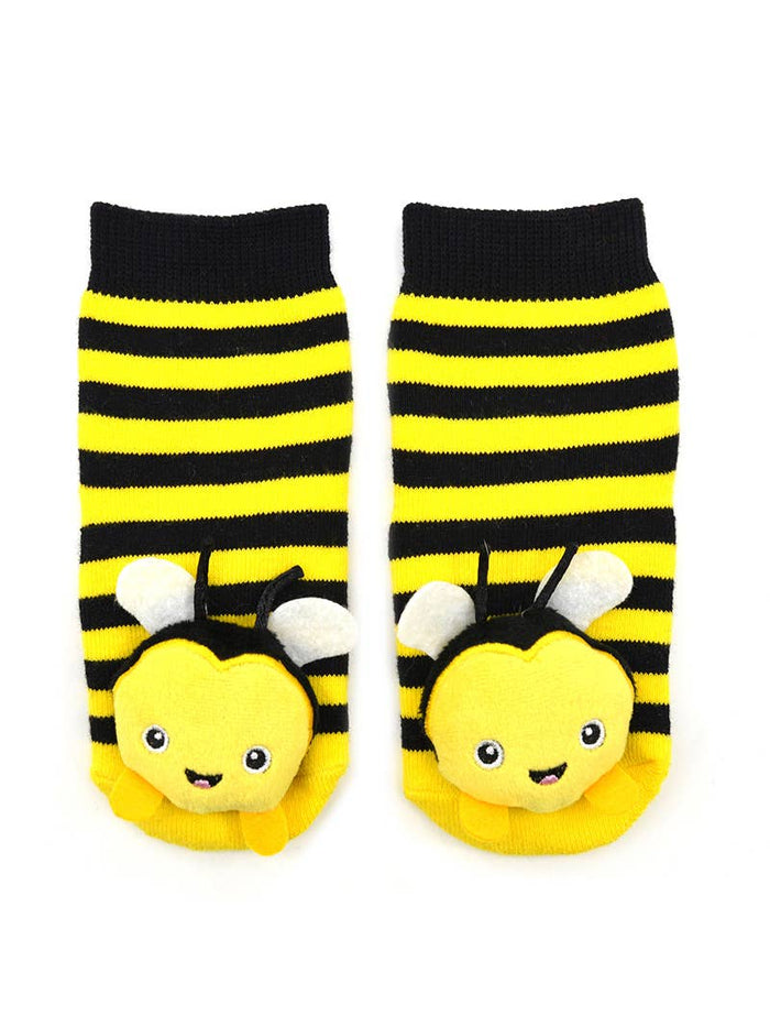 Bumble Bee Rattle Socks