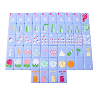 Gray Malin Beach Club Mahjong Tiles - Cabana Blue