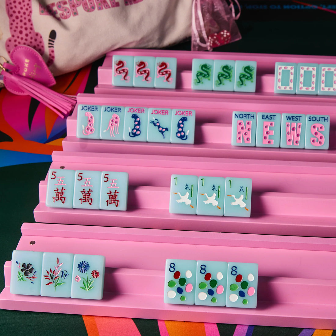 Bespoke Springtime Safari Mahjong Tiles