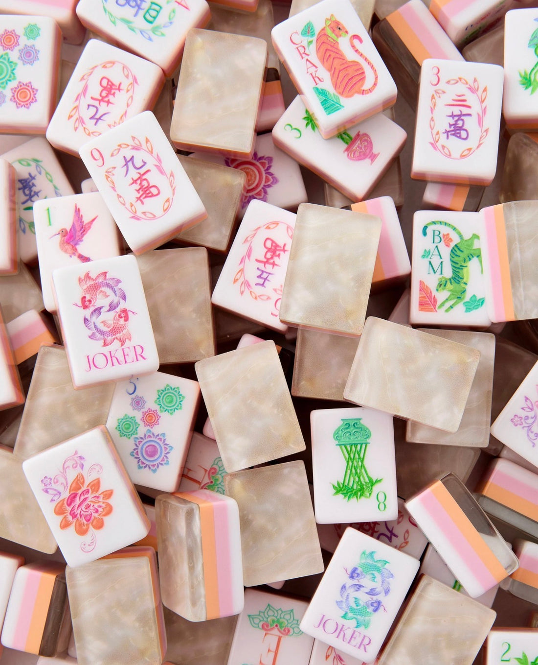 Oh My Mahjong Pearlescent Mahjong Tile Set