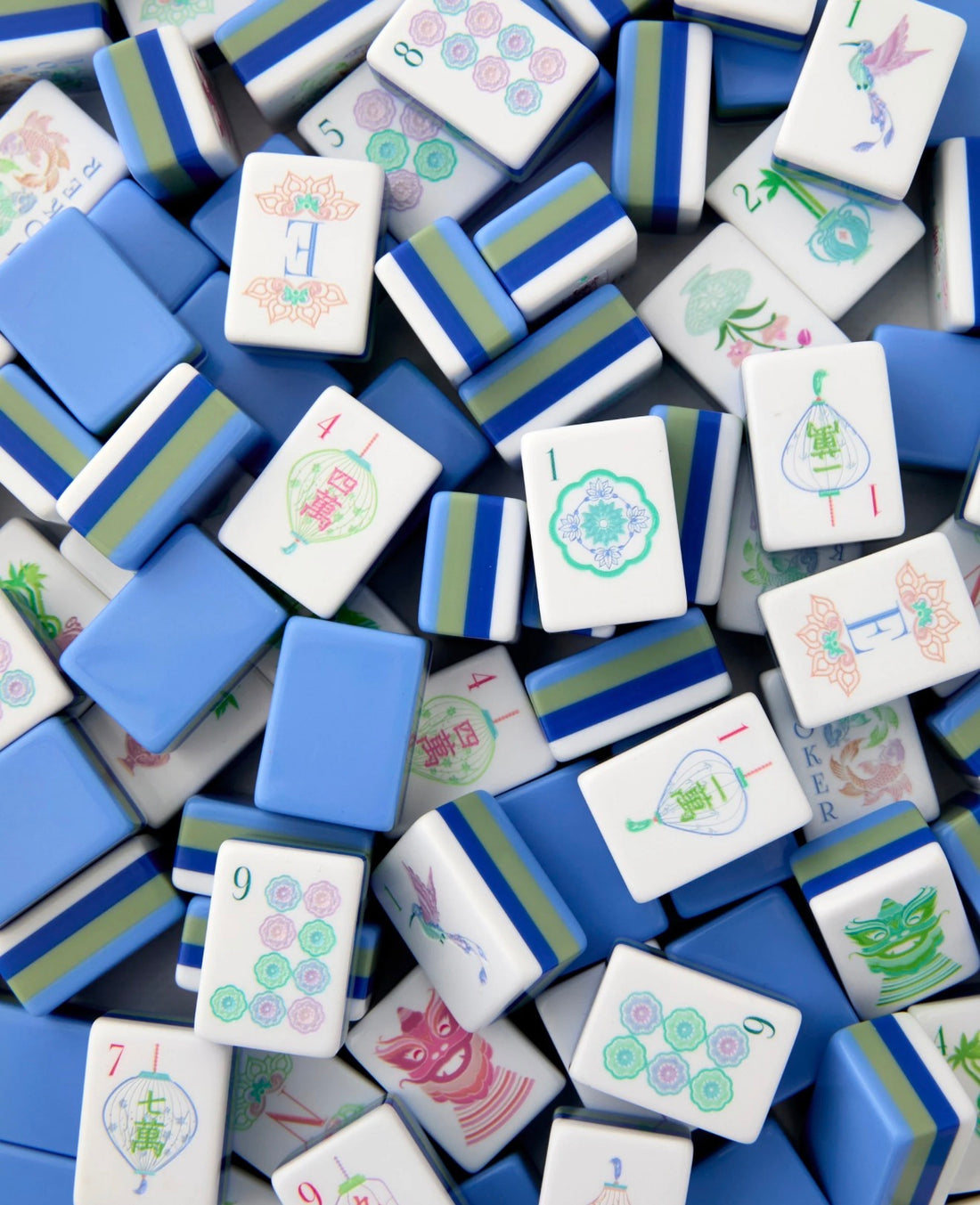 Moonlight Mahjong Tile Set