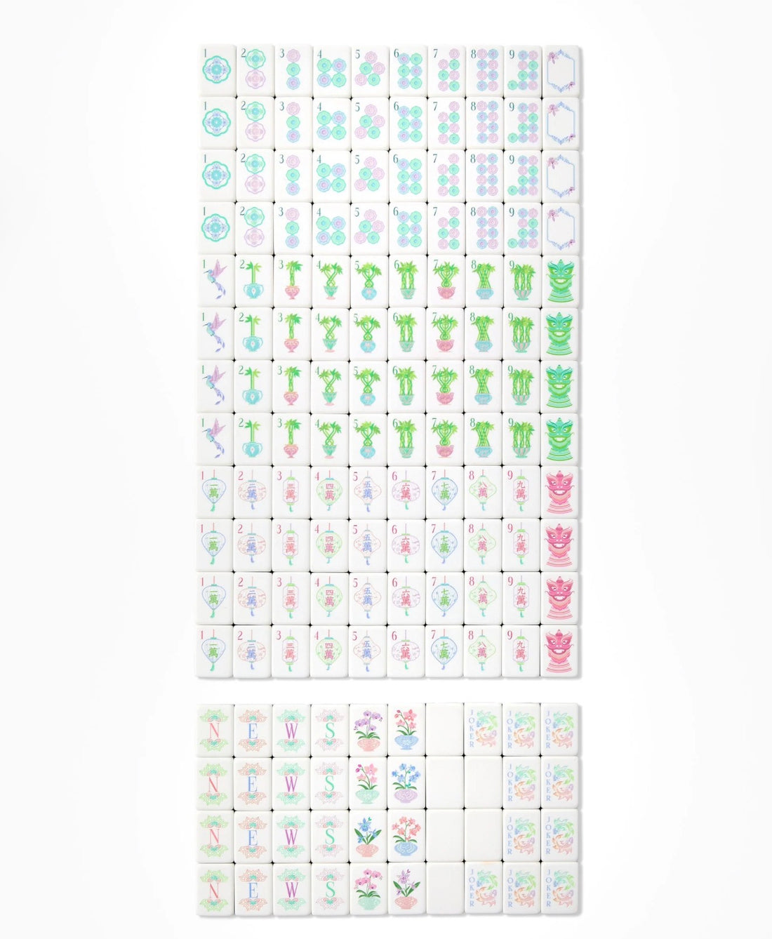 Moonlight Mahjong Tile Set