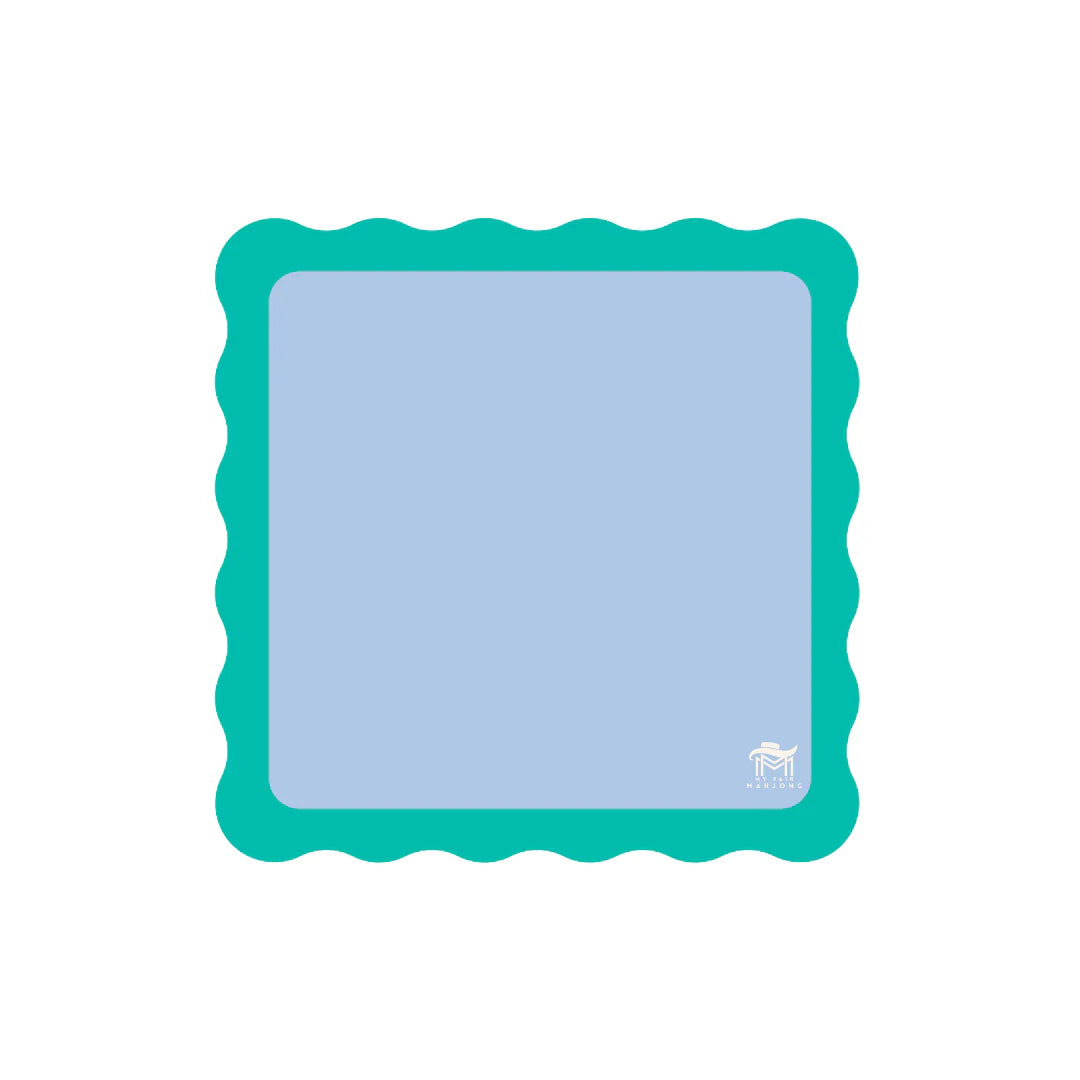 Blue Color Wave Mini Mahjong Mat