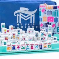 Mini Travel Anywhere White Mahjong Set