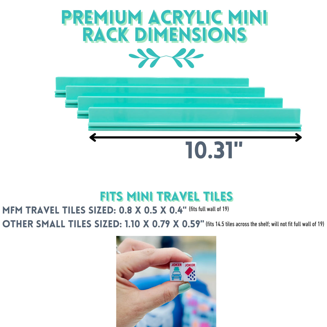 Mini Travel Anywhere White Mahjong Set