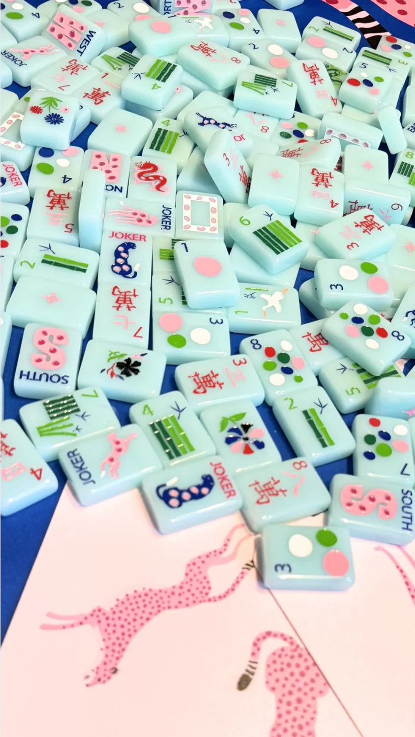 Bespoke Springtime Safari Mahjong Tiles