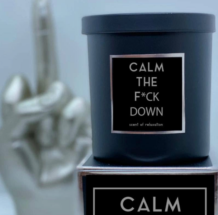 Calm The F Down Candle