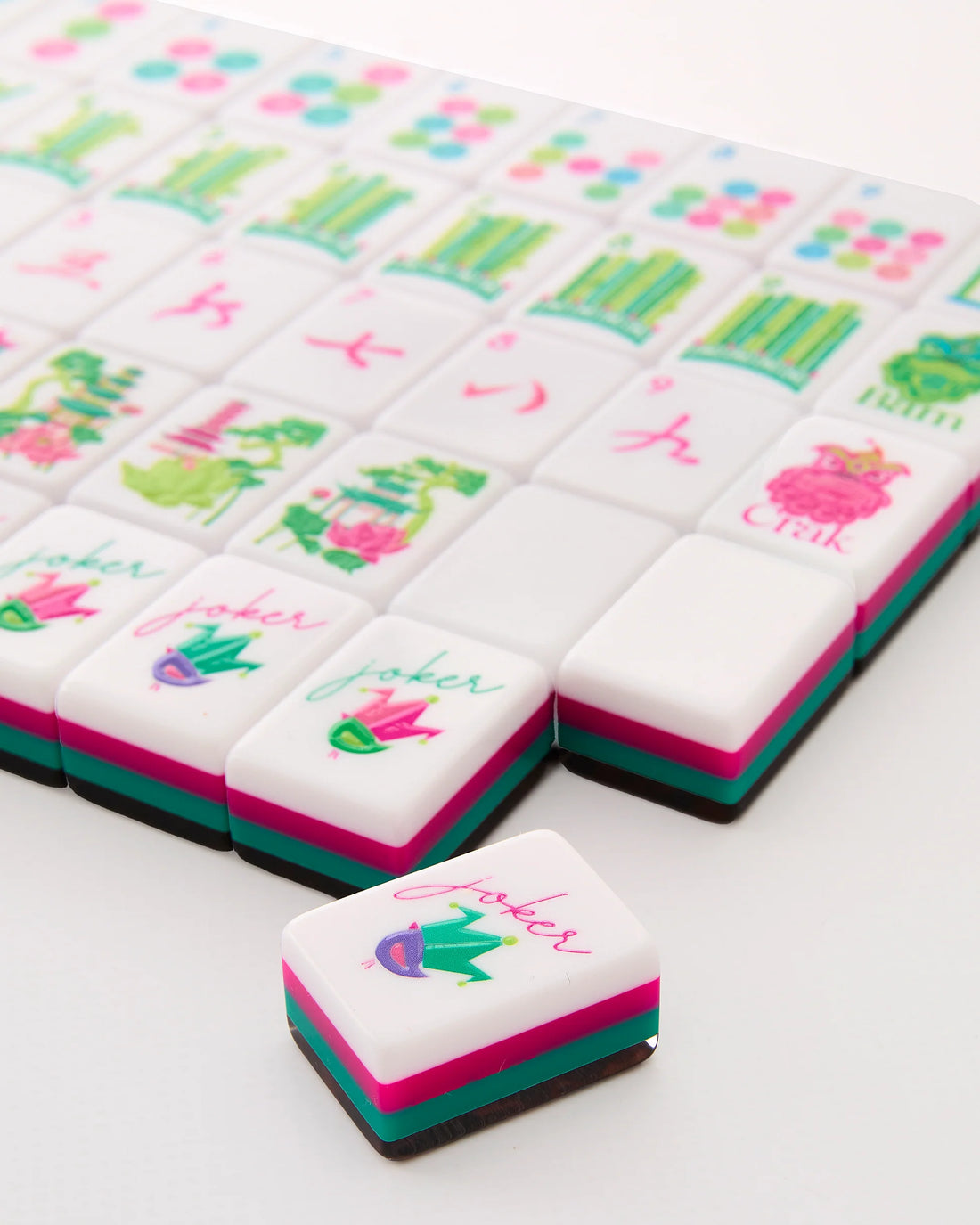 Glow Wild Tortoise Mahjong Tile Set