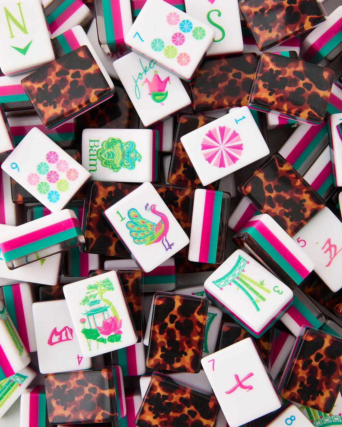 Glow Wild Tortoise Mahjong Tile Set