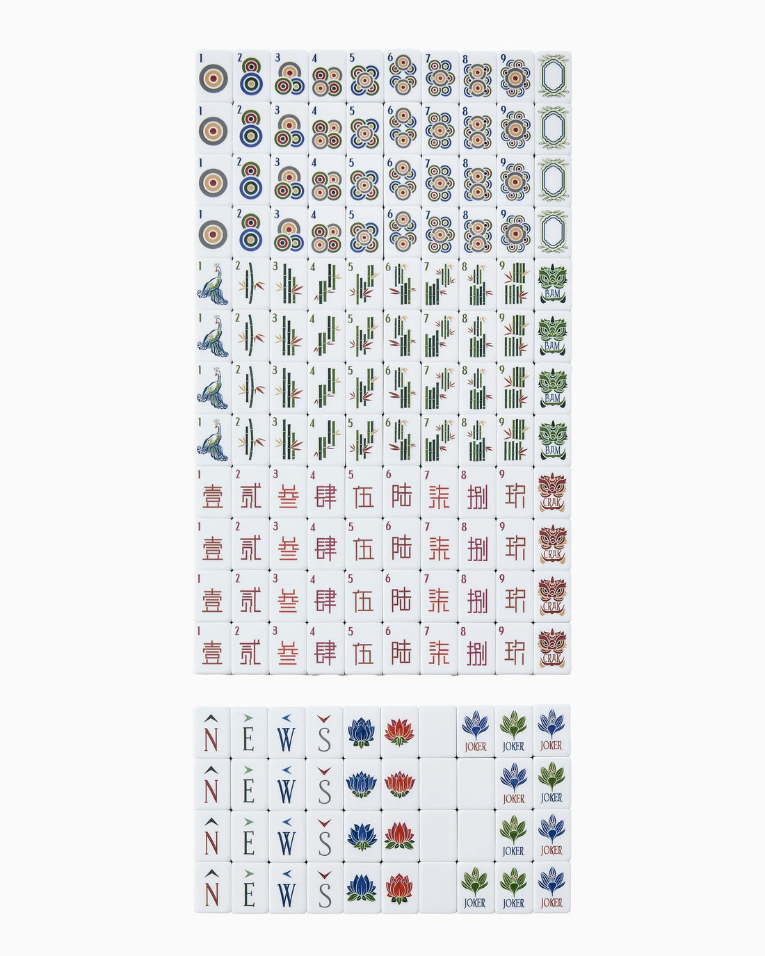 Heritage Mahjong Tile Set