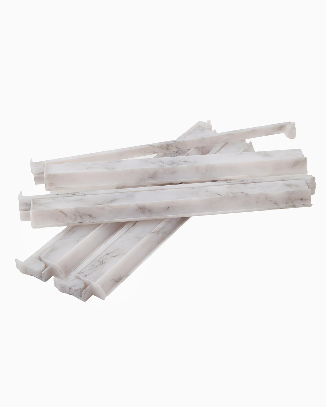Marble Carrara Rack & Pusher Set