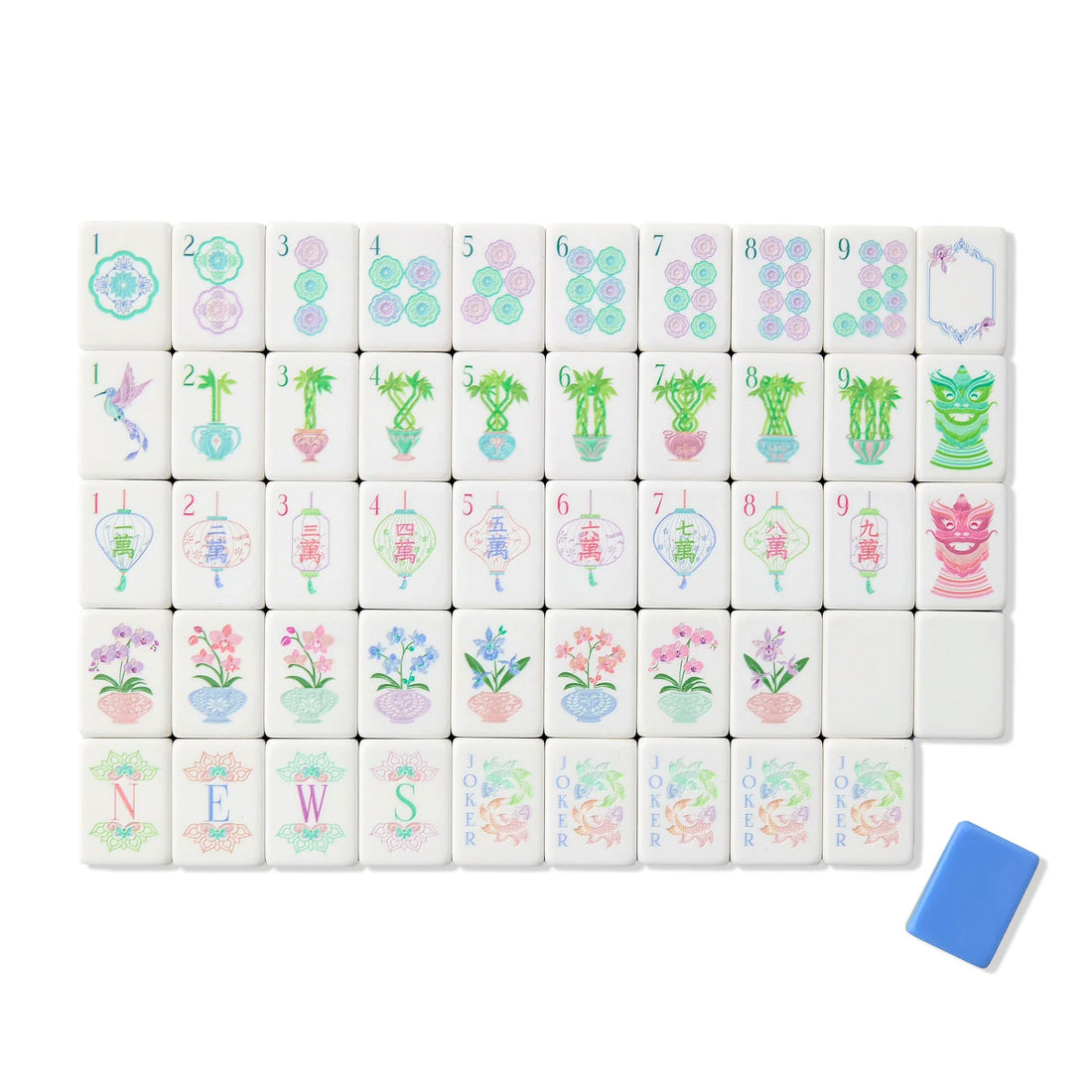 Moonlight Mahjong Tile Set