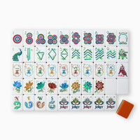 Sierra Burnt Orange Mahjong Tile Set